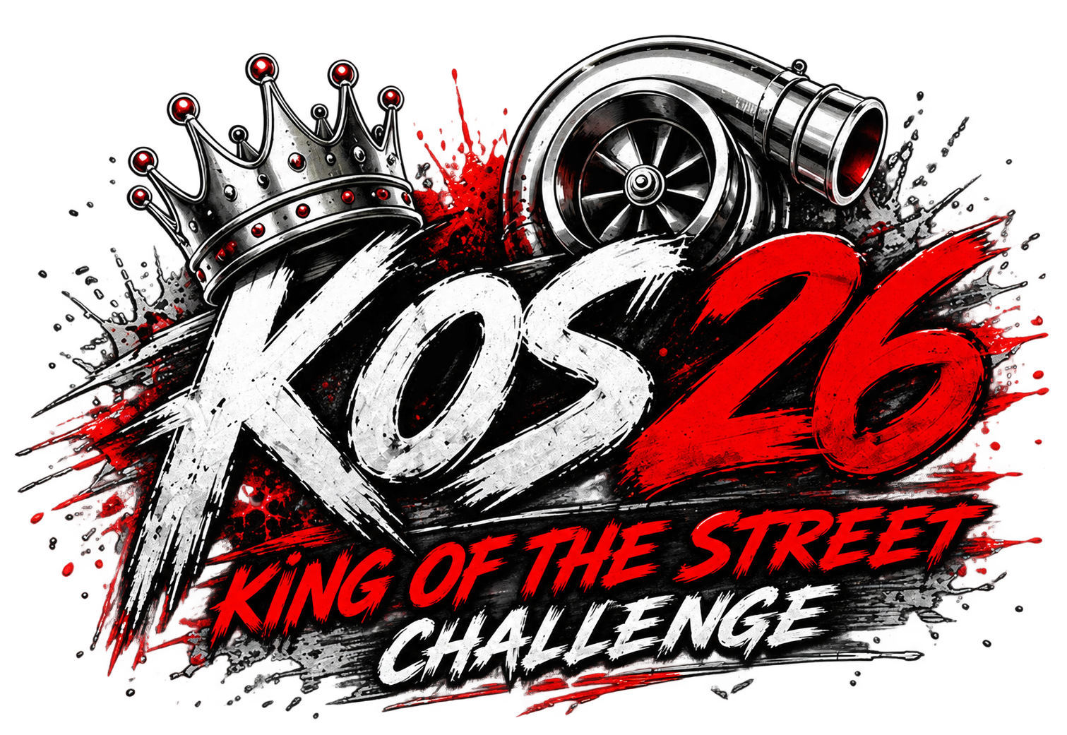 KOS 26 King of the Street Challenge — crown and turbo artwork